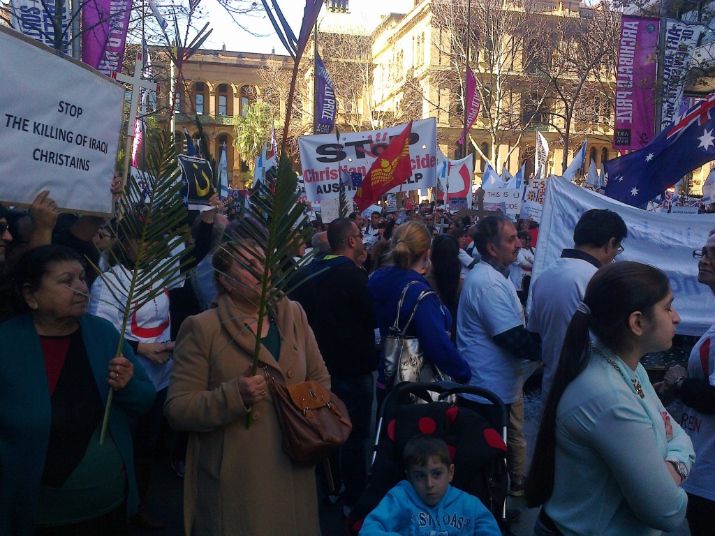 Iraqi Christians Crisis in Mosul-Protest-Sydney1