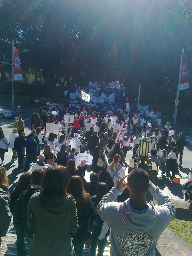 Iraqi Christians Crisis in Mosul-Protest-Sydney5