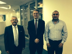 Mr Younan Yousif and Dr Emad Arabo (Chaldean Australian Society) with Mr Daniel Boyer, Assistant Secretary, Humanitarian Branch, DIBP